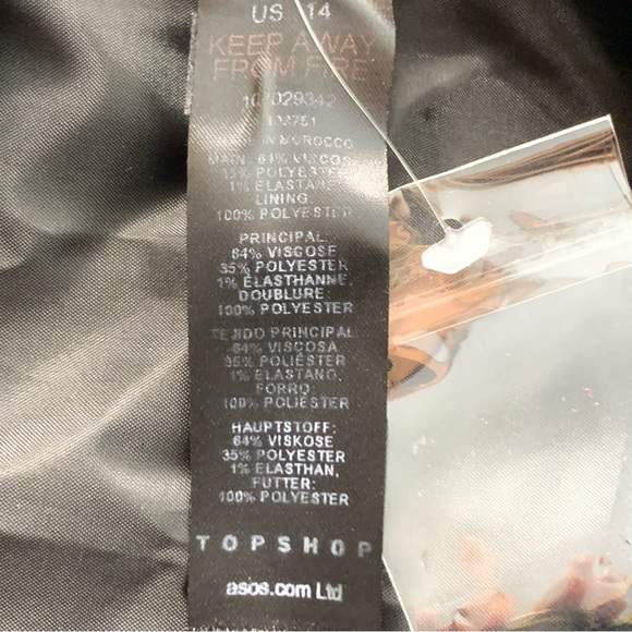 Topshop Deconstructed Pinstripe Blazer in Black - Picture 12 of 12